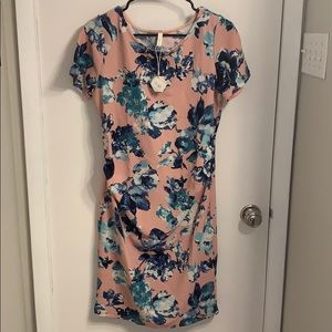 Pink Blush Floral Maternity Dress